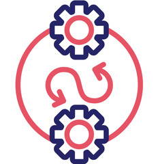 Transformation vector icon illustration of Business Analytics iconset.