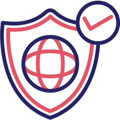 Network Security vector icon illustration of Networking iconset.