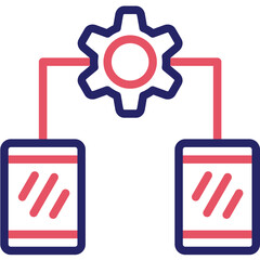 Network Optimization vector icon illustration of Networking iconset.