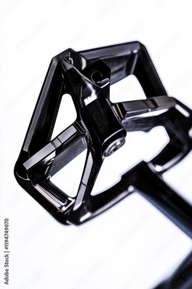 Aufkleber Close-up of a metallic object on a white background, ideal for use in product photography or technical illustrations