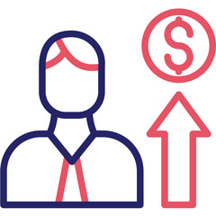 Obraz premium Motivation vector icon illustration of Leadership iconset.
