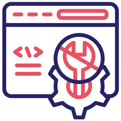 No Code Tool vector icon illustration of No Code iconset.