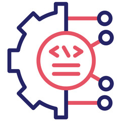 Digital Transformation vector icon illustration of No Code iconset.