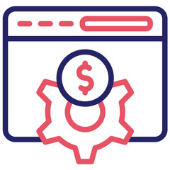 Development Cost vector icon illustration of No Code iconset.