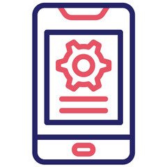 App Template vector icon illustration of No Code iconset.