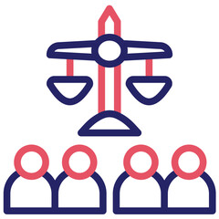 Public Law vector icon illustration of Law & Legislation iconset.