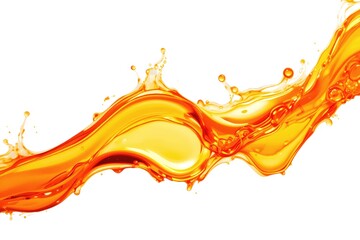 orange liquid fluid isolated