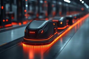 Futuristic automated transport system.