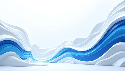 abstract blue wave background