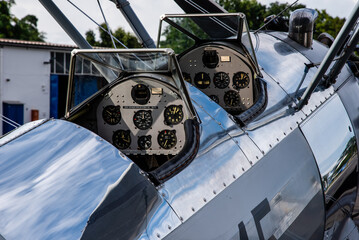 Vintage, Biplane, Aircraft, airplane, cockpit, propeller, aviation, old-timer
flying
