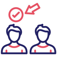 Selection vector icon illustration of Business Training iconset.