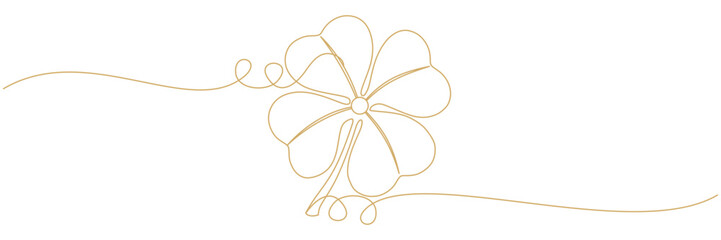 Line art illustration background clover with patrick day