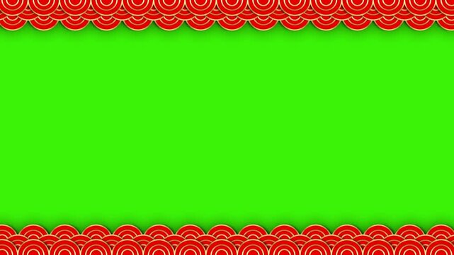 Looping Chinese Oriental Frame in 4K