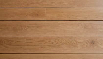 Fototapeta premium Close-up view of light beige oak wood planks.