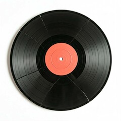 Broken vinyl record