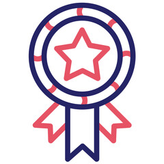 Award vector icon illustration of Award Events iconset.