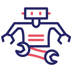 Maintenance vector icon illustration of Robotics iconset.