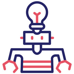 IQ vector icon illustration of Robotics iconset.