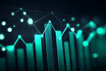 Abstract digital banner featuring a data connection theme with black and emerald network lines and nodes, exuding a futuristic and innovative atmosphere.