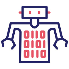 Coding vector icon illustration of Robotics iconset.