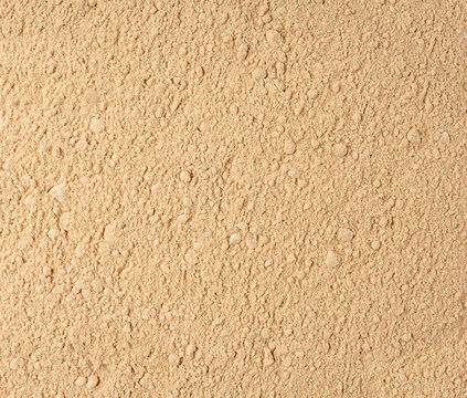 Maca powder texture background, dry Peruvian ginseng powder pattern, ground ayak willku