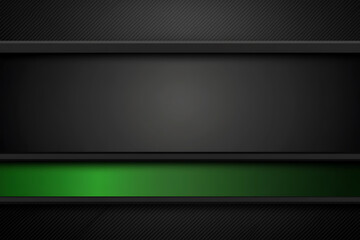 Fototapeta premium Abstract digital banner featuring a data connection theme with black and emerald network lines and nodes, exuding a futuristic and innovative atmosphere.
