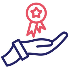 Reward vector icon illustration of Achievements iconset.