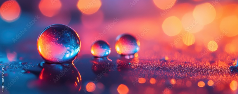 Poster a dreamy bokeh background with multicolored orbs of light against a soft blur, 4k photo.