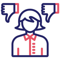 Criticism vector icon illustration of Achievements iconset.