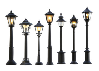 street lamp vector