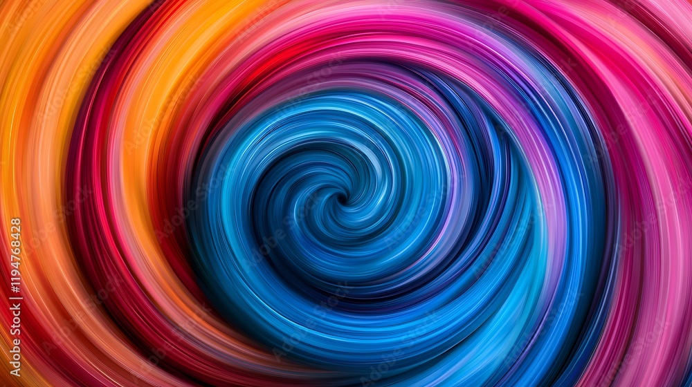 Poster a vibrant swirl of colors, blending warm hues with cool tones, creating a mesmerizing, dynamic visua