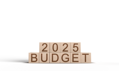 2025 budget cube block wooden text font object icon financial business strategy success investment economy 2025 budget growth planning saving wealth tax day april month 2025 budget number future time