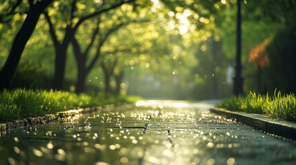 The gentle spring rain softly nourishes the earth, quietly enhancing everything around, while spring itself, with its subtle beauty, surpasses even the misty willows.