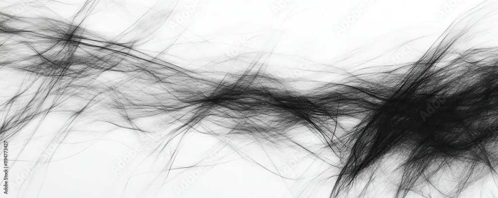 Poster abstract black linear texture on a white background, minimalist pattern, modern design element.