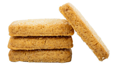 Danish shortbread cookies close-up, macro of cookies, pastries, cookies on a white background, isolate, catalog photo of food