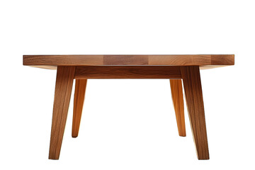 A wooden coffee table with a clean, minimalist design