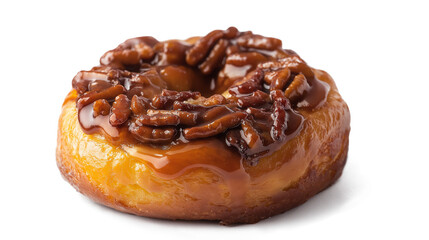 National Sticky Bun Day is isolated on a white background