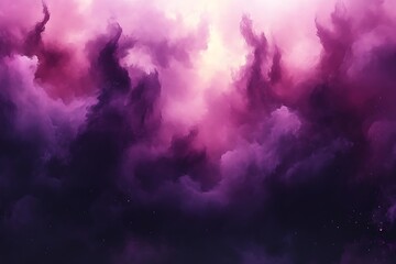 Pink and purple cosmic nebula.