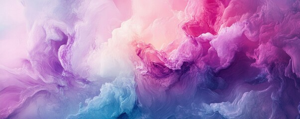 Fototapeta premium Abstract colorful background with fluid shapes and vibrant hues, showcasing elegant swirls of purple, pink, and blue Ideal for artistic projects and designs