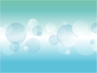 明るいグラデーションの爽やかな水玉模様背景素材_ライトブルー