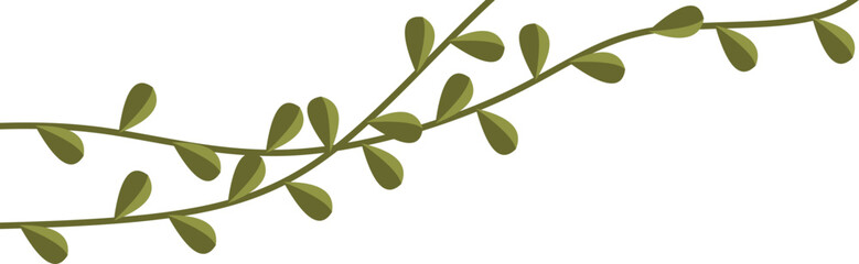Vine Leaf Corner Vector