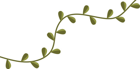 Vine Leaf Corner Vector