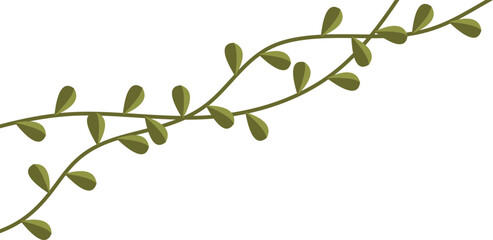 Vine Leaf Corner Vector