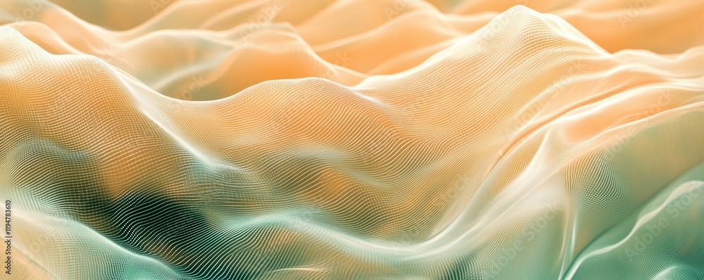 Poster abstract digital background. network connection structure. big data. futuristic abstract wave.