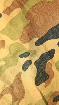 vertical footage of camouflage background