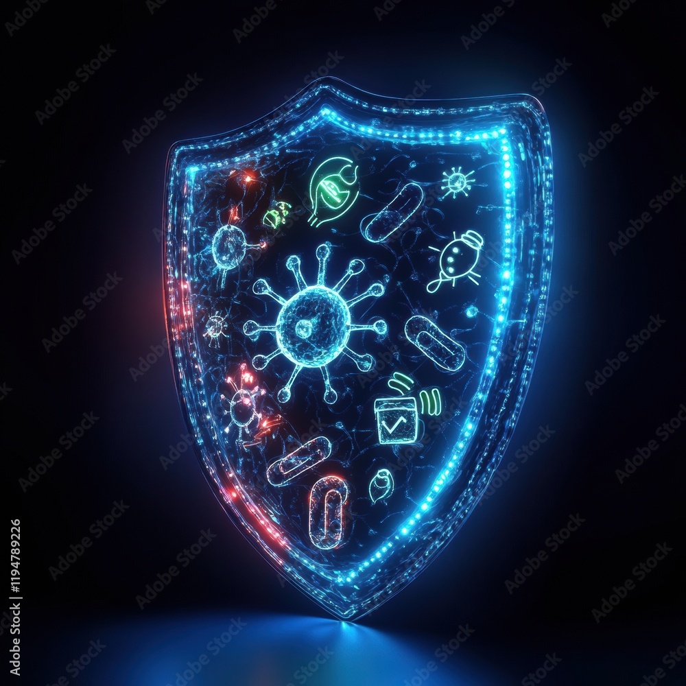 Aufkleber shield designed to deflect harmful microbes for enhanced safety and protection in various environmen