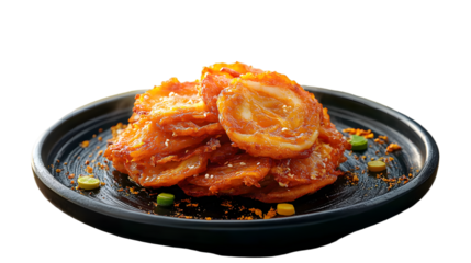 front view of korean kimchi fried