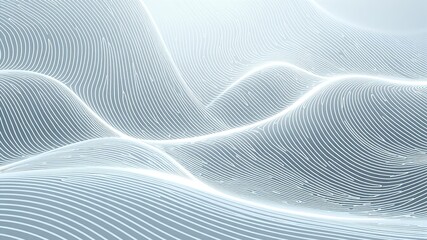 Abstract Wave Stripe Lines Texture Background - White & Light Gray