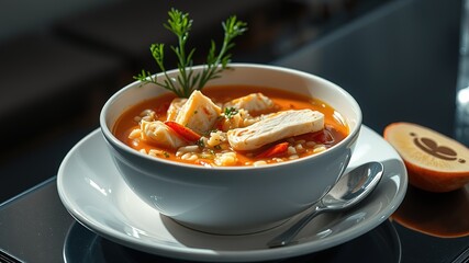 Authentic Portuguese Fish Rice Soup - Delicious & Colorful Dish