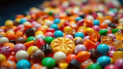 Colorful Candies and Chocolate Macro Photography - Sweet Treats Closeup
